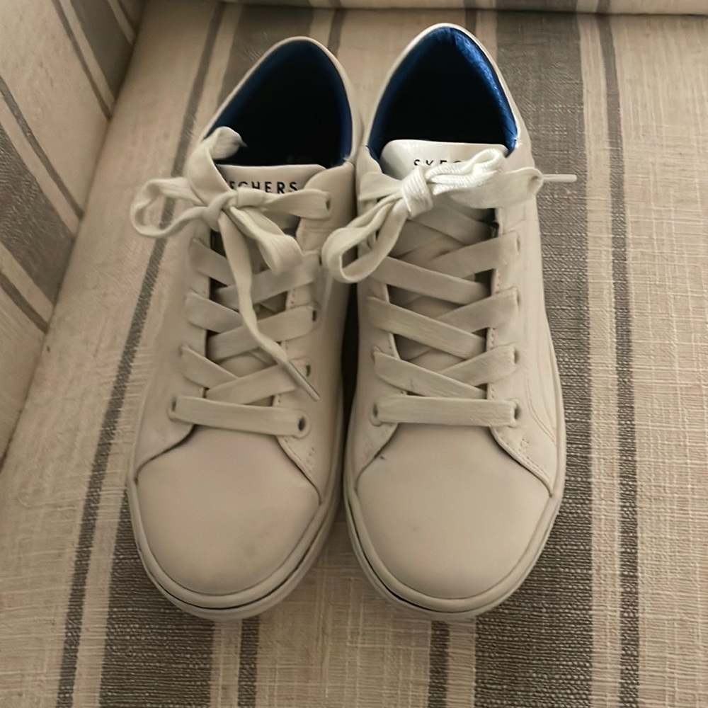 Skechers White Athletic Shoes